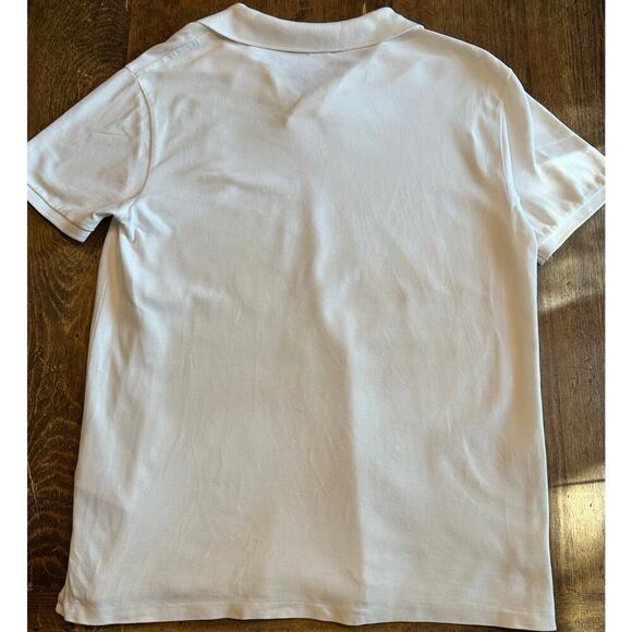 Polo Ralph Lauren Size Large White Collared American Flag Pony Custom Slim Fit - Picture 6 of 8